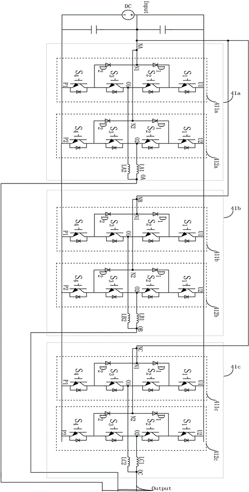 Three-level inverter