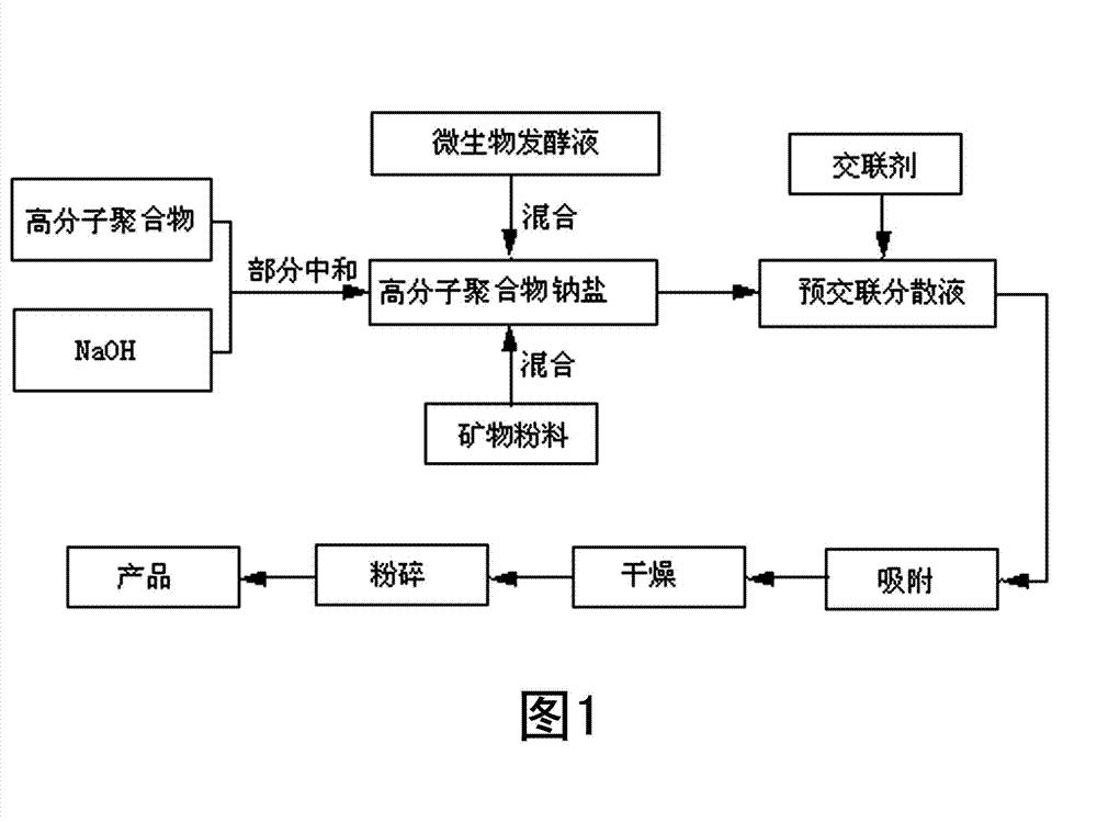 Microbe fertilizer microbial inoculum with high water absorbing and retaining properties and preparation method thereof