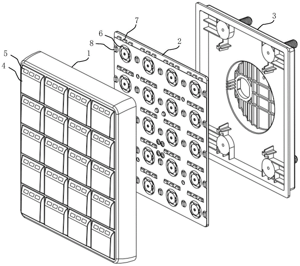 Vehicle-mounted CAN bus key panel and control method thereof