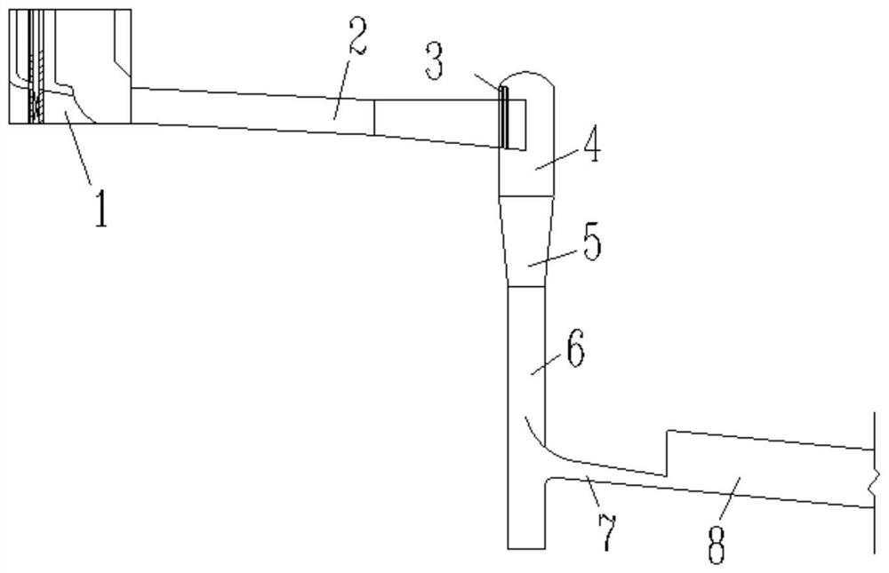 A kind of swirl shaft flood discharge tunnel with vortex chamber aeration sill