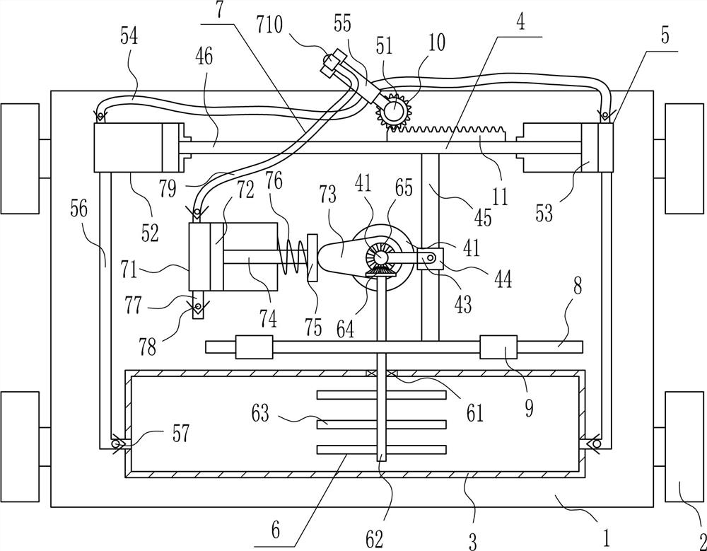 Garden seedling spraying device