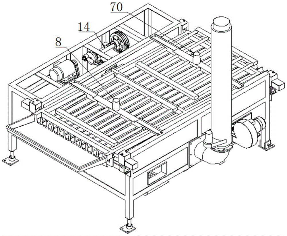 Firewood-burning type waste-heat utilization continuous fixation tea strip tidying machine with electric hot air