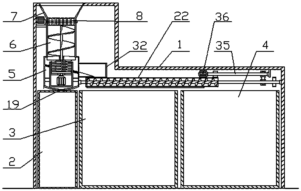 Intelligent city management garbage classifying and transporting device