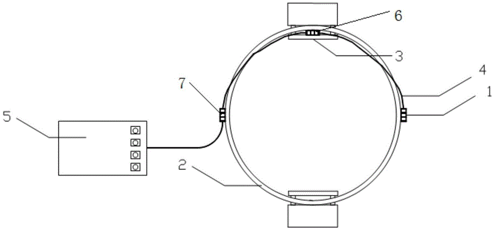 Fiber Bragg grating strain-measuring method and fiber Bragg grating strain sensor