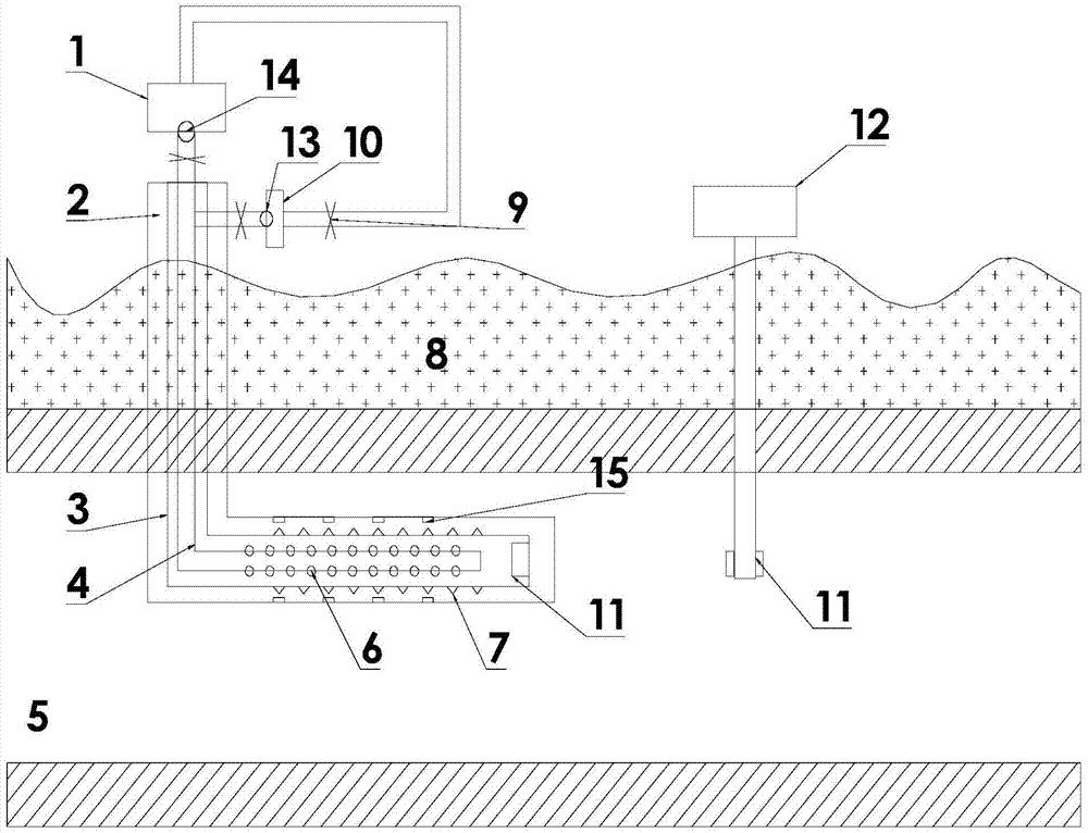 A method and device for mining natural gas hydrate by in-situ combustion method