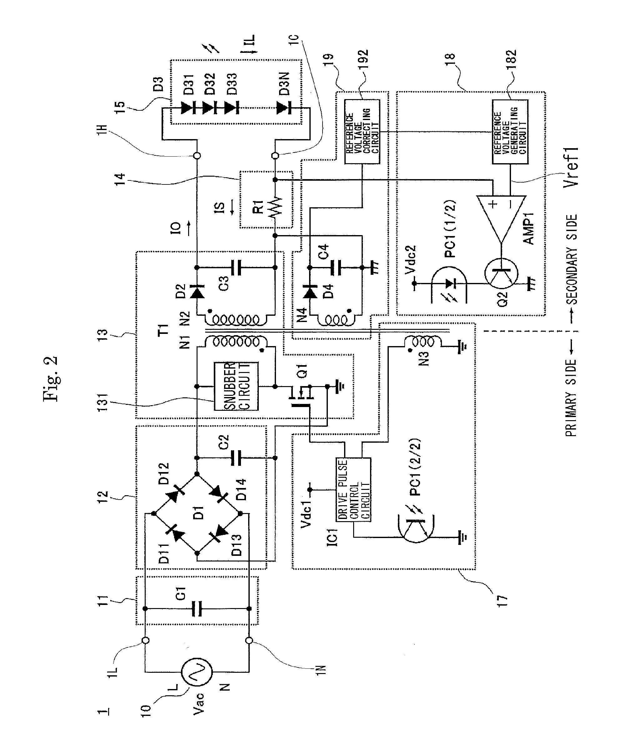 Switching Power Supply Device and Light-Emitting Diode Lighting Device