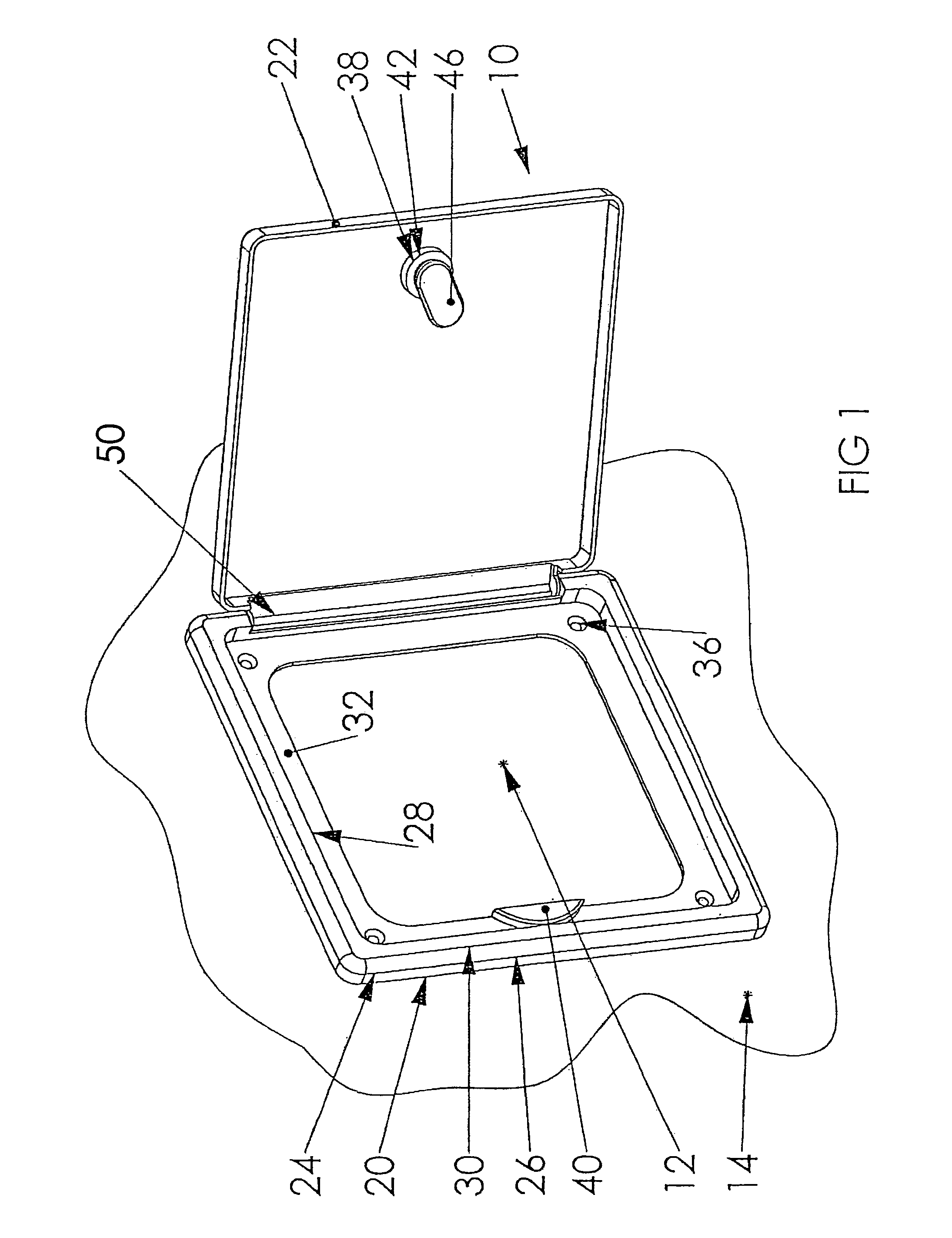 Molded plastic access door