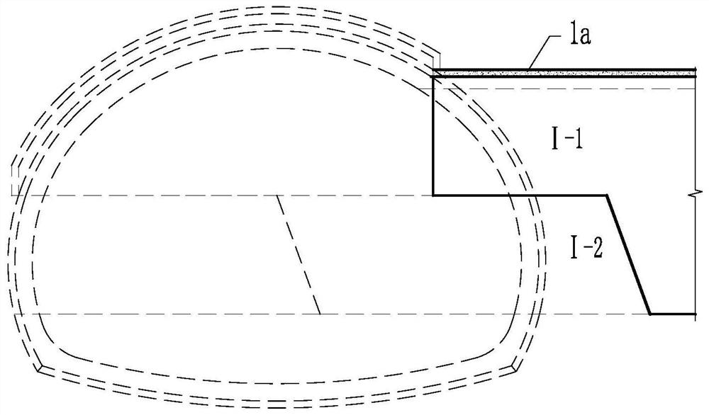 Construction method of tunnel ventilation opening structure under weak surrounding rock condition