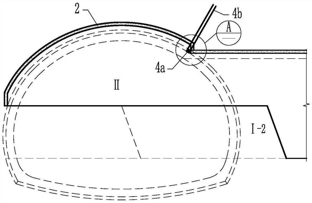 Construction method of tunnel ventilation opening structure under weak surrounding rock condition