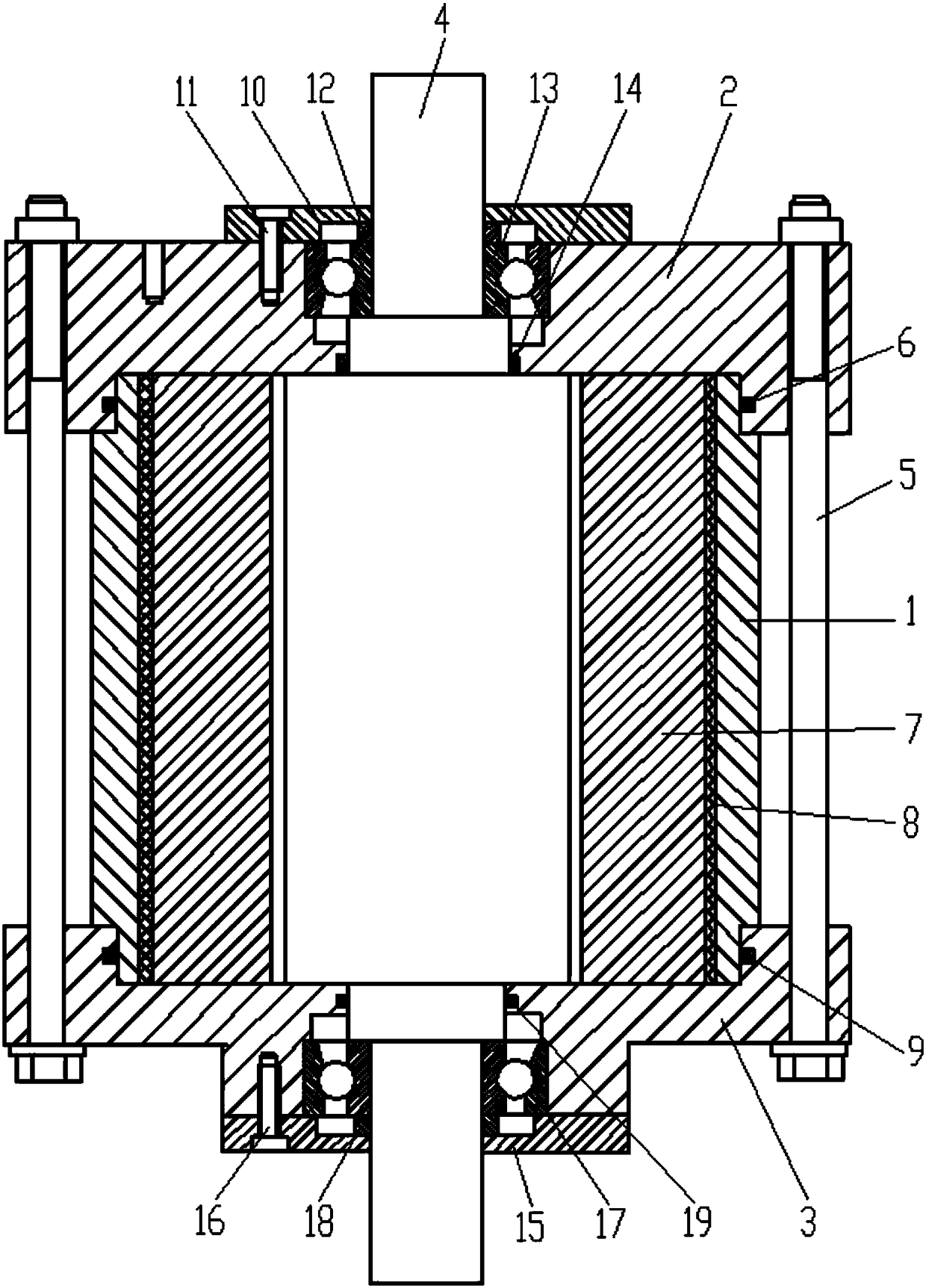 Swing cylinder drive structure for industrial carrying manipulators