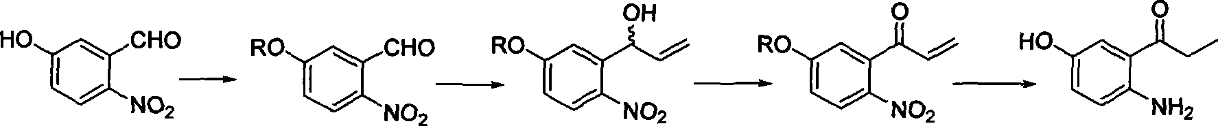 2-amino-5-hydroxypropiophenone preparation method