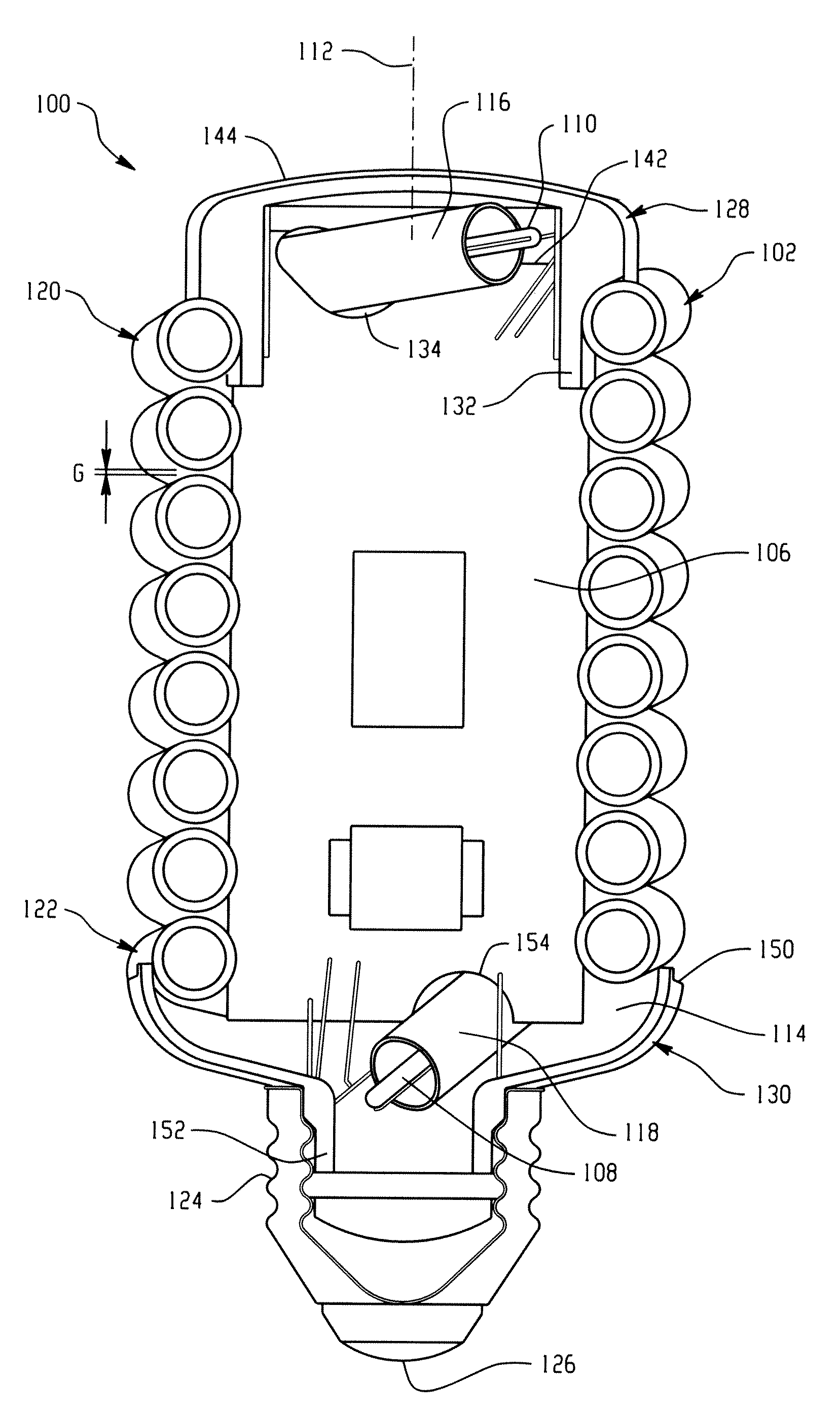 Compact fluorescent lamp with improved performance and size