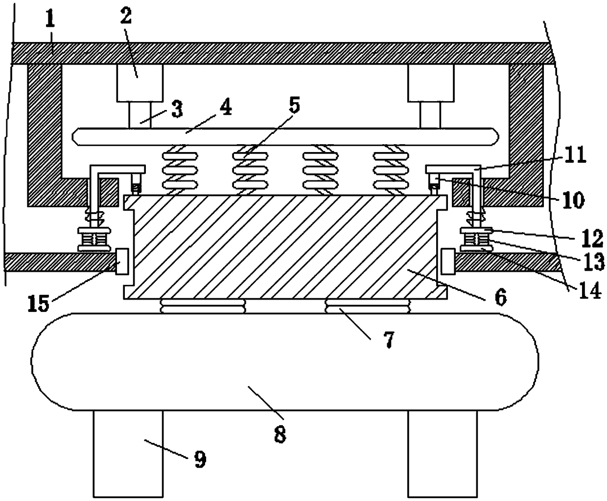 Efficient damping device for industrial computer