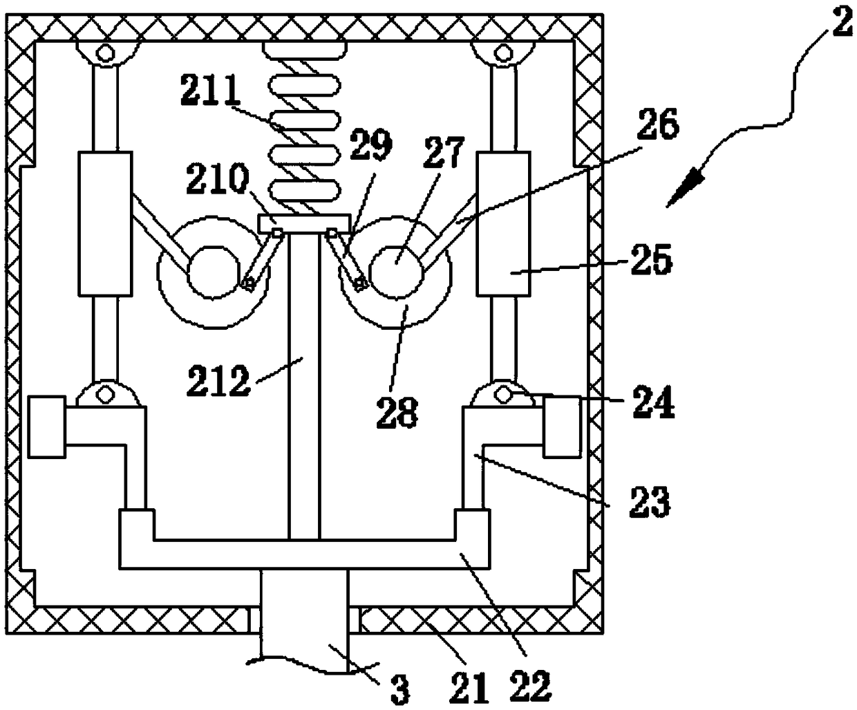 Efficient damping device for industrial computer