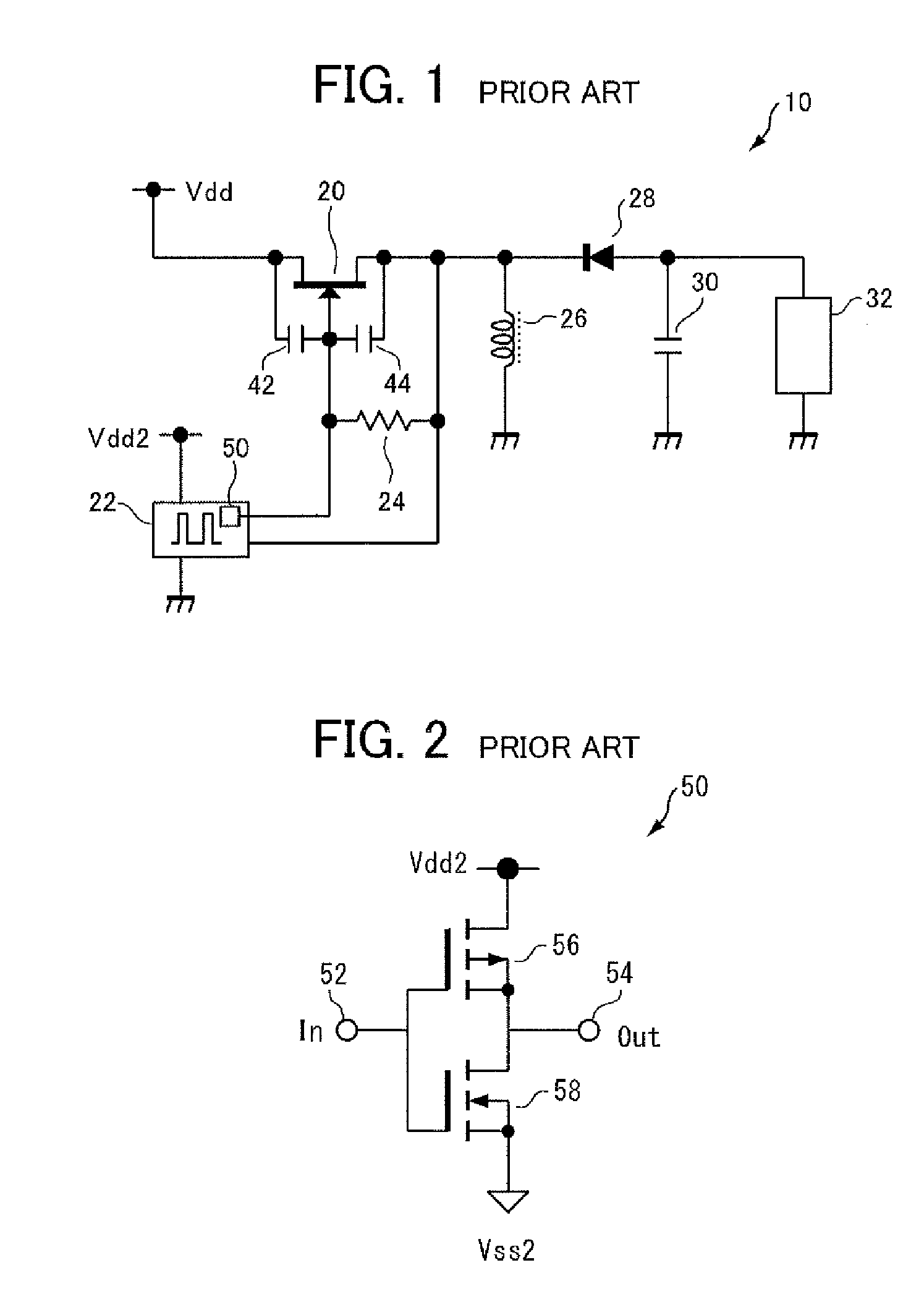 Switching circuit having low threshold voltage