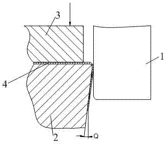 A bending springback compensation mold