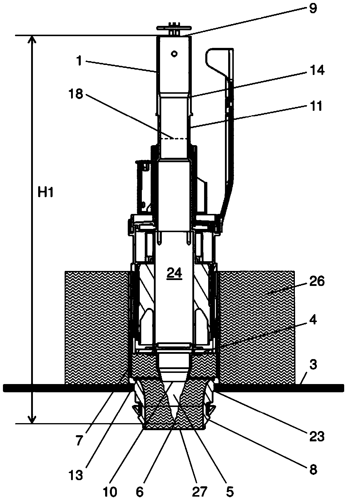 Outlet fitting for a toilet cistern