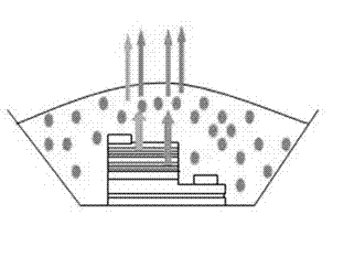 GaN-base double-blue-light wavelength luminescent device and preparation method thereof