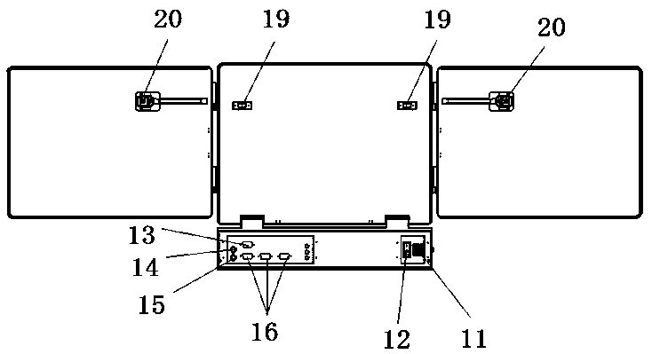 Hung-type aircraft maintenance virtual training device