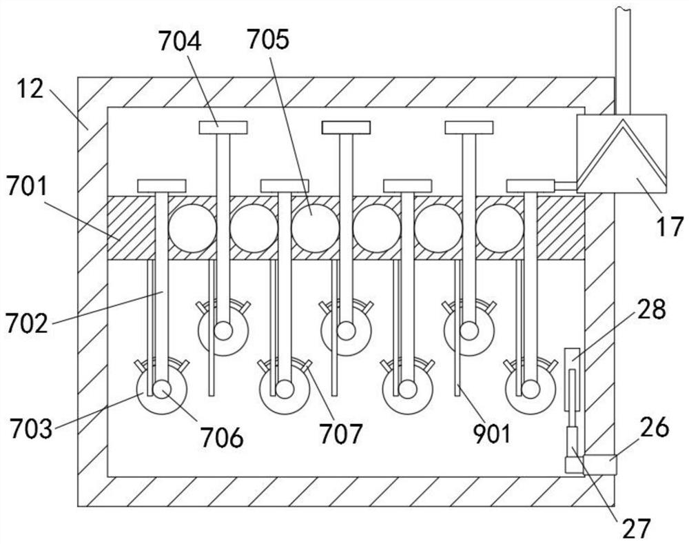 Food processing detection device based on big data cloud platform and use method of device