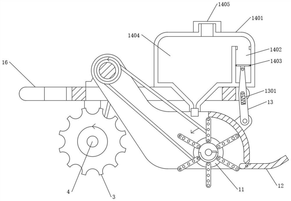 Weed damage prevention and control method and device in rice planting process