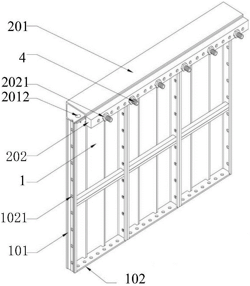 Novel aluminum wood mixed template