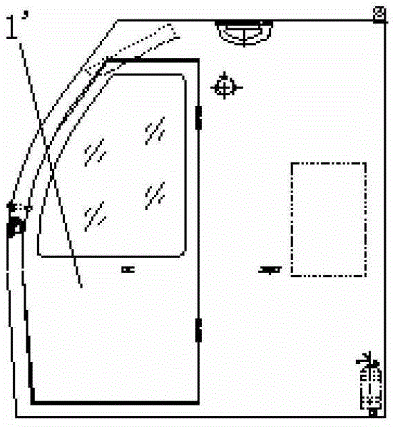 Anti-injury device for tower crane detection door