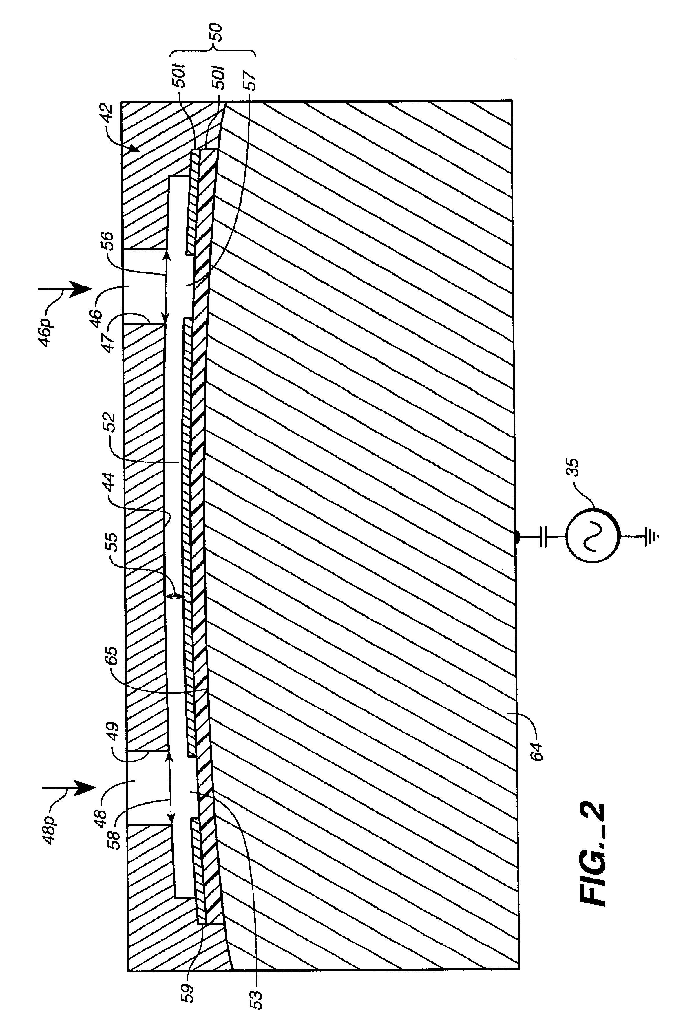 Confinement device for use in dry etching of substrate surface and method of dry etching a wafer surface