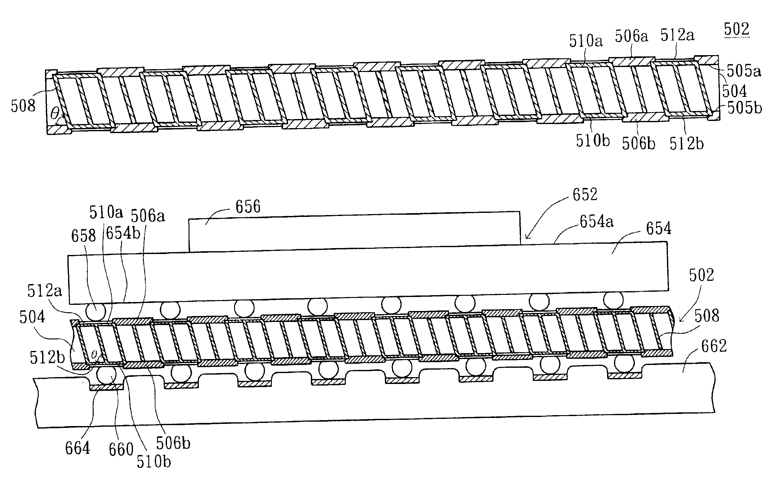 Elastomer interposer for grid array packages and method of manufacturing the same