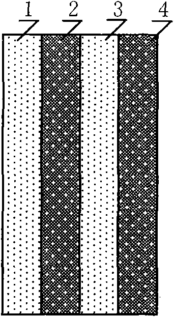 Semiconductor contact tetrode charge number density difference type thermoelectric conversion device