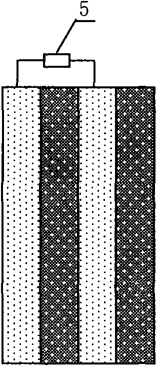 Semiconductor contact tetrode charge number density difference type thermoelectric conversion device