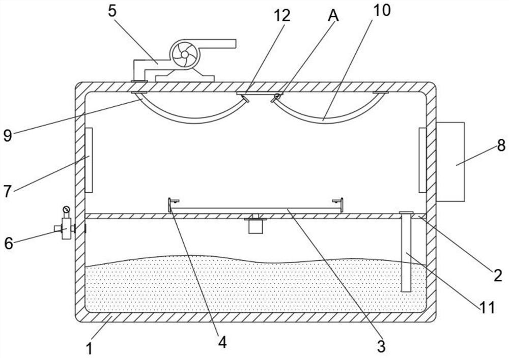 Air tightness detection device for industrial drainage pump and detection method thereof