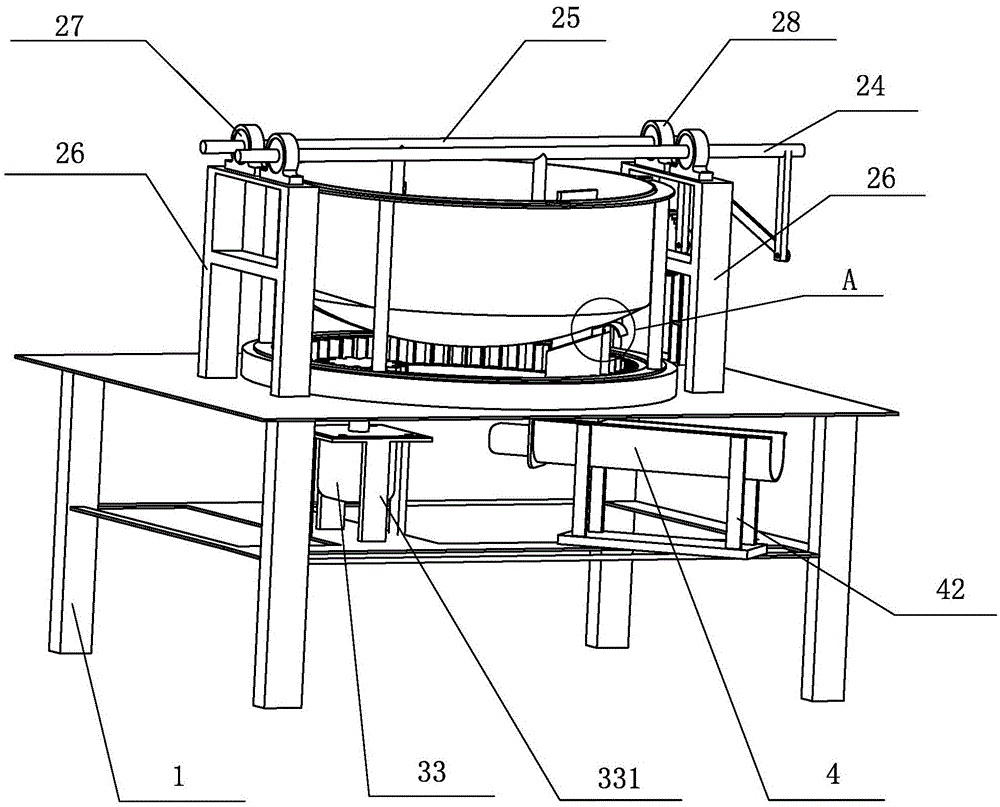 Double-shaft swing type high-thickness material stirrer