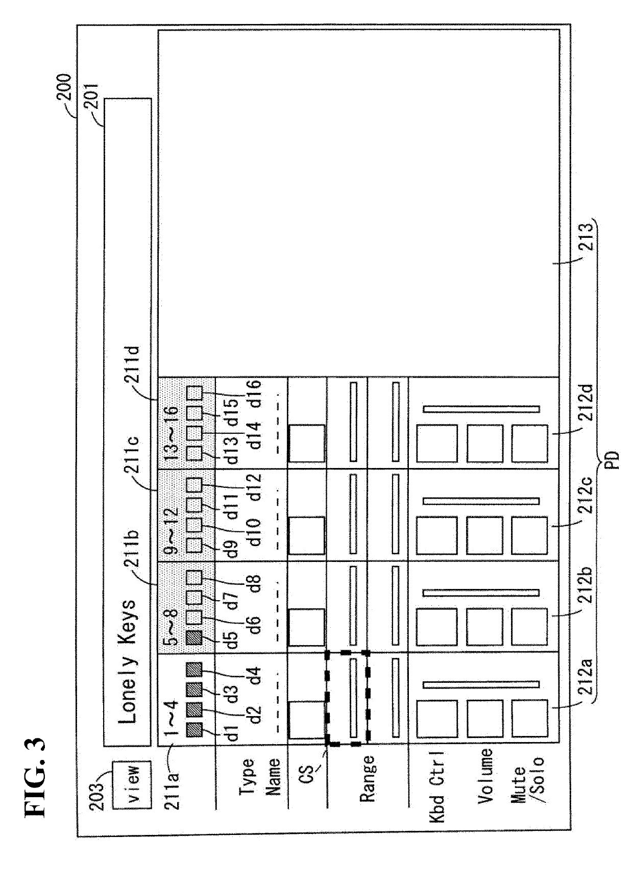 Part display apparatus, electronic music apparatus, and part display method