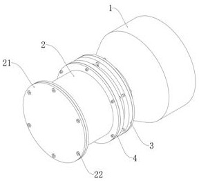 Vacuum sealing assembly structure of calcining kiln