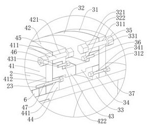 Vacuum sealing assembly structure of calcining kiln