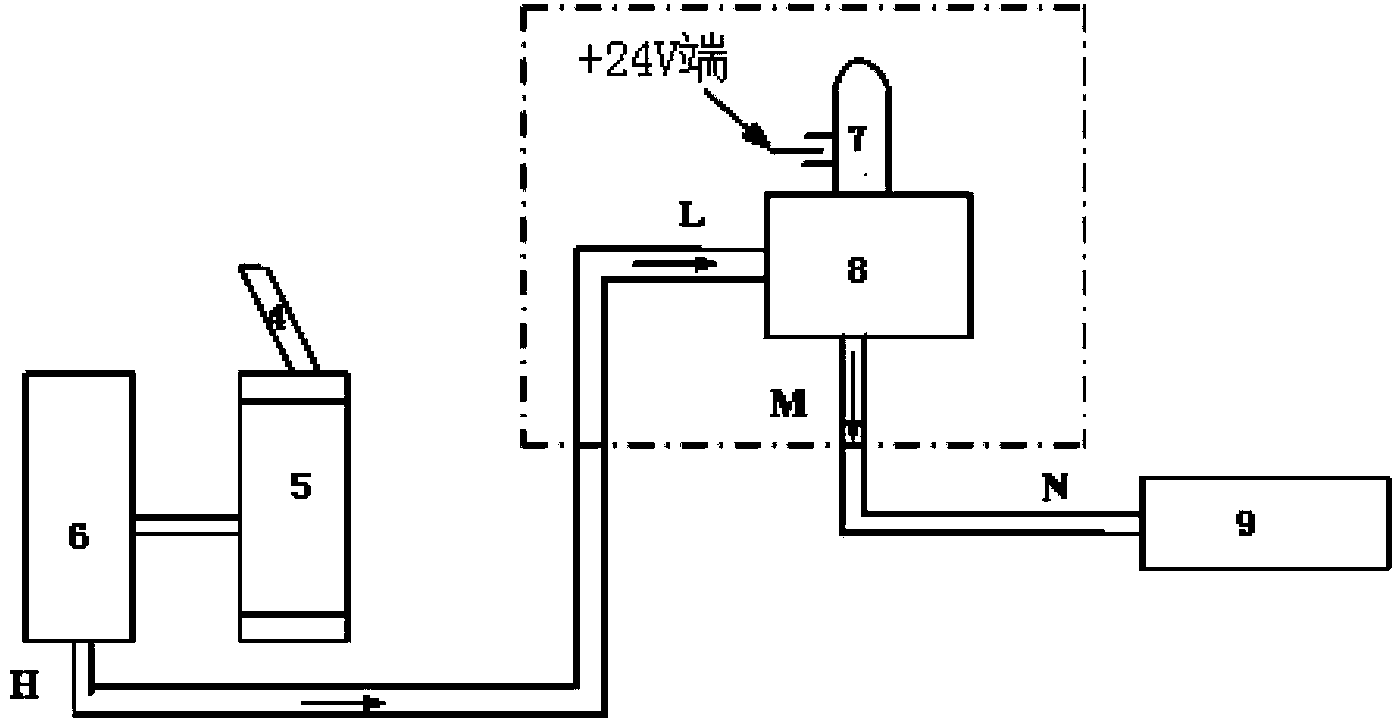 High-precision backing control system of heavy truck