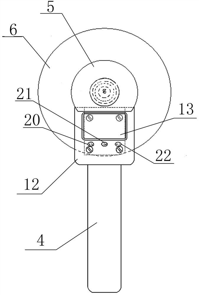 A device for measuring the virtual paving thickness of asphalt mixture and its application method