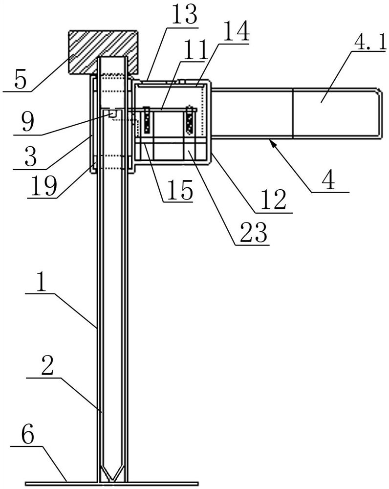 A device for measuring the virtual paving thickness of asphalt mixture and its application method