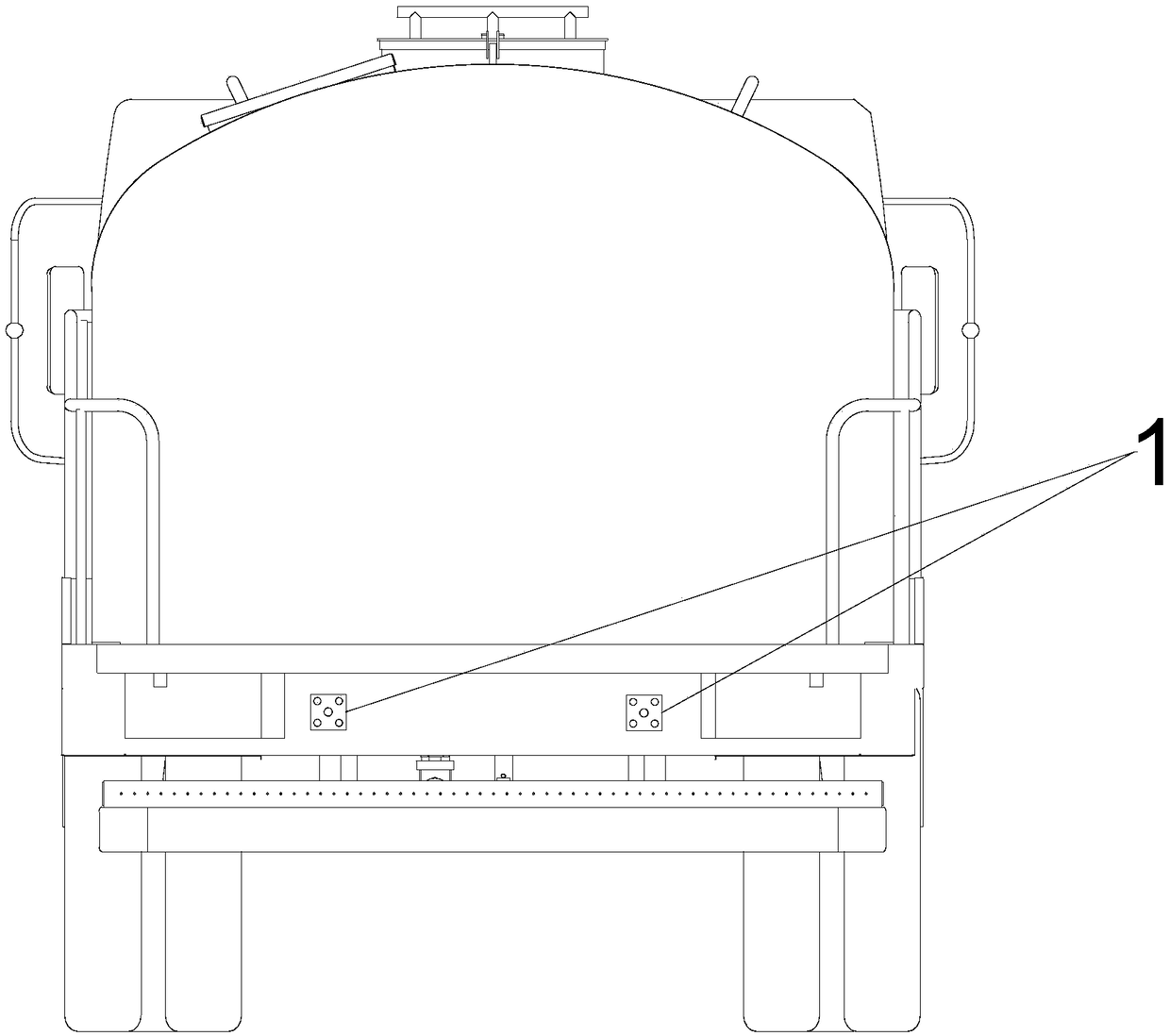 Collision early warning device for road operation vehicle, road operation vehicle and collision early warning method