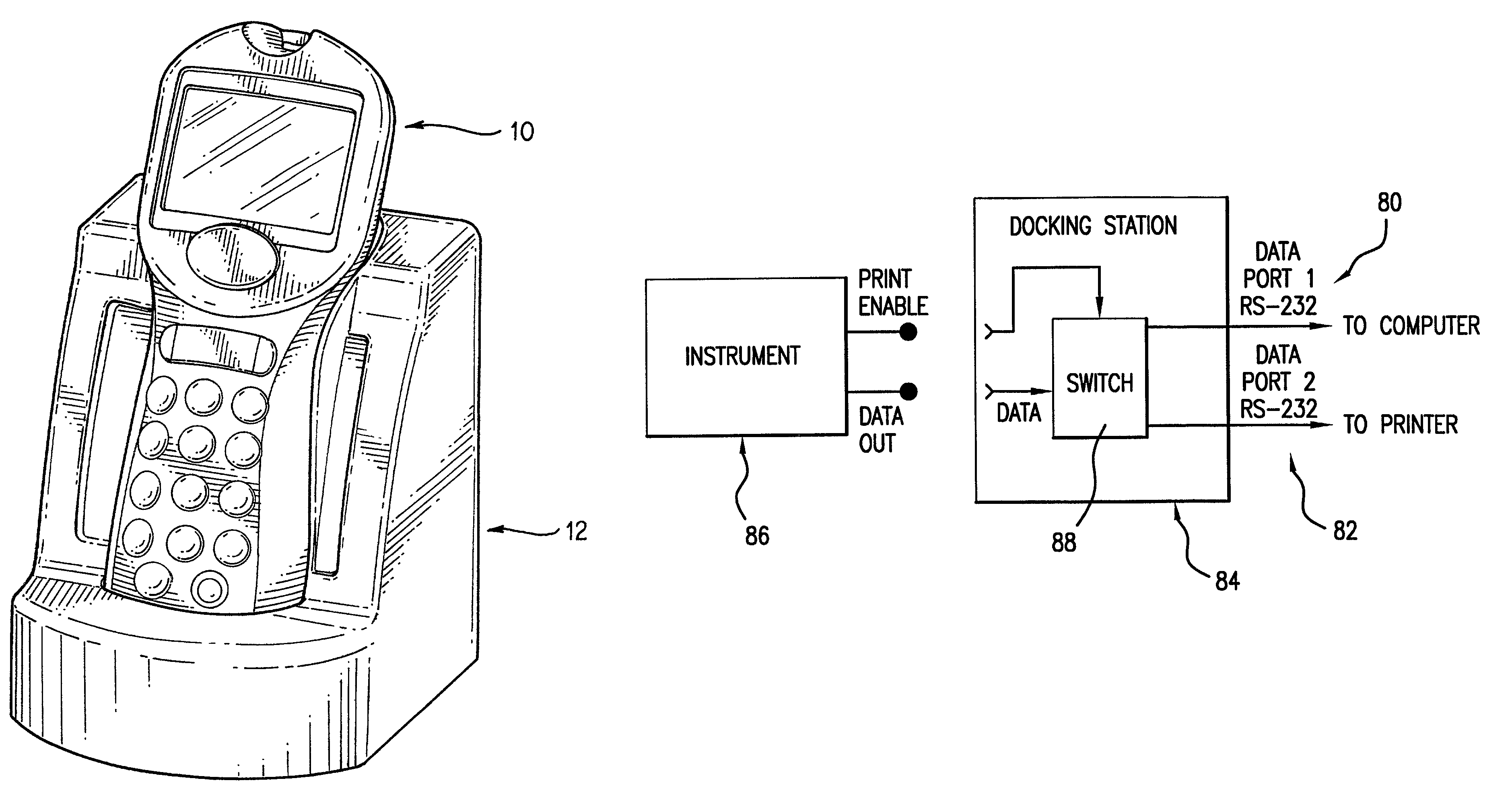 Analyte test instrument system including data management system