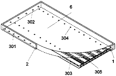 Prefabricated assembled FRP-profile steel-concrete combined bridge deck slab and construction method thereof