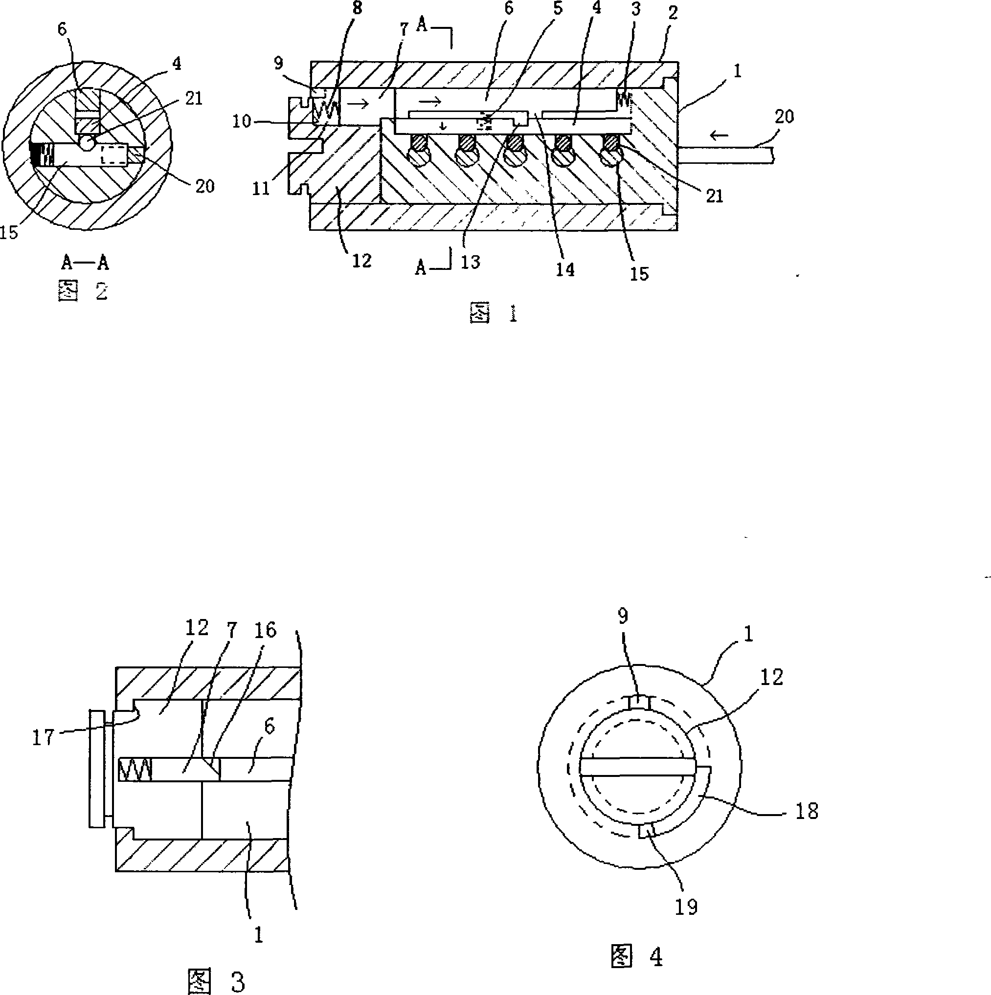 Lock with idle run core structure