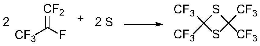 Dipolythiohexafluoroacetone production device and production process