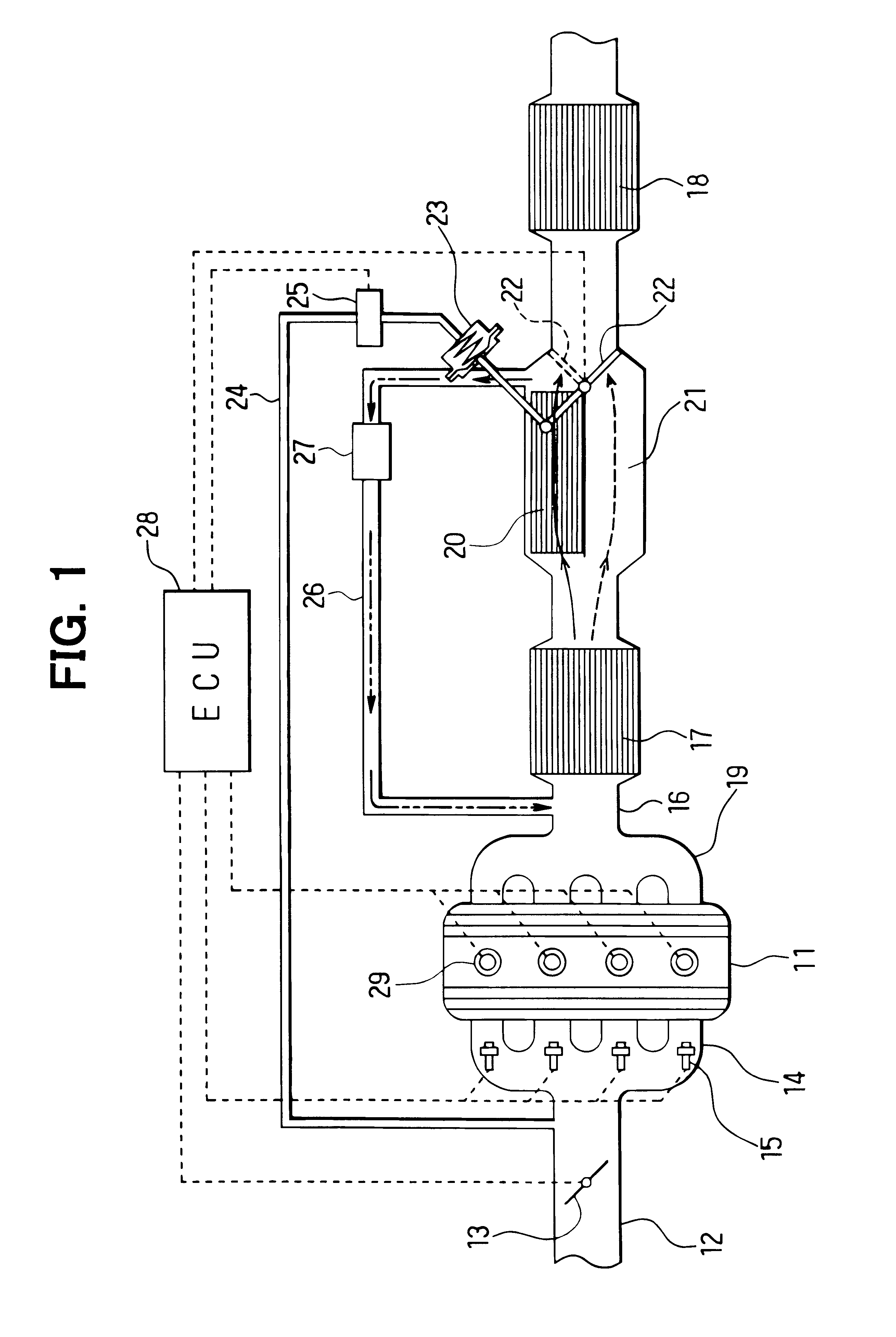 Exhaust gas purification apparatus of internal combustion engine