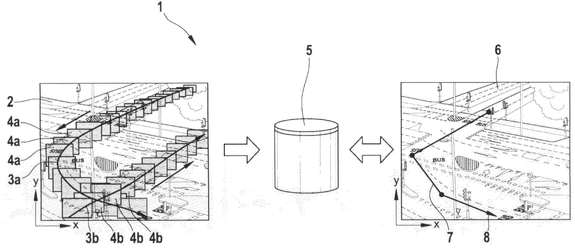 Trajectory-based video retrieval system, and computer program