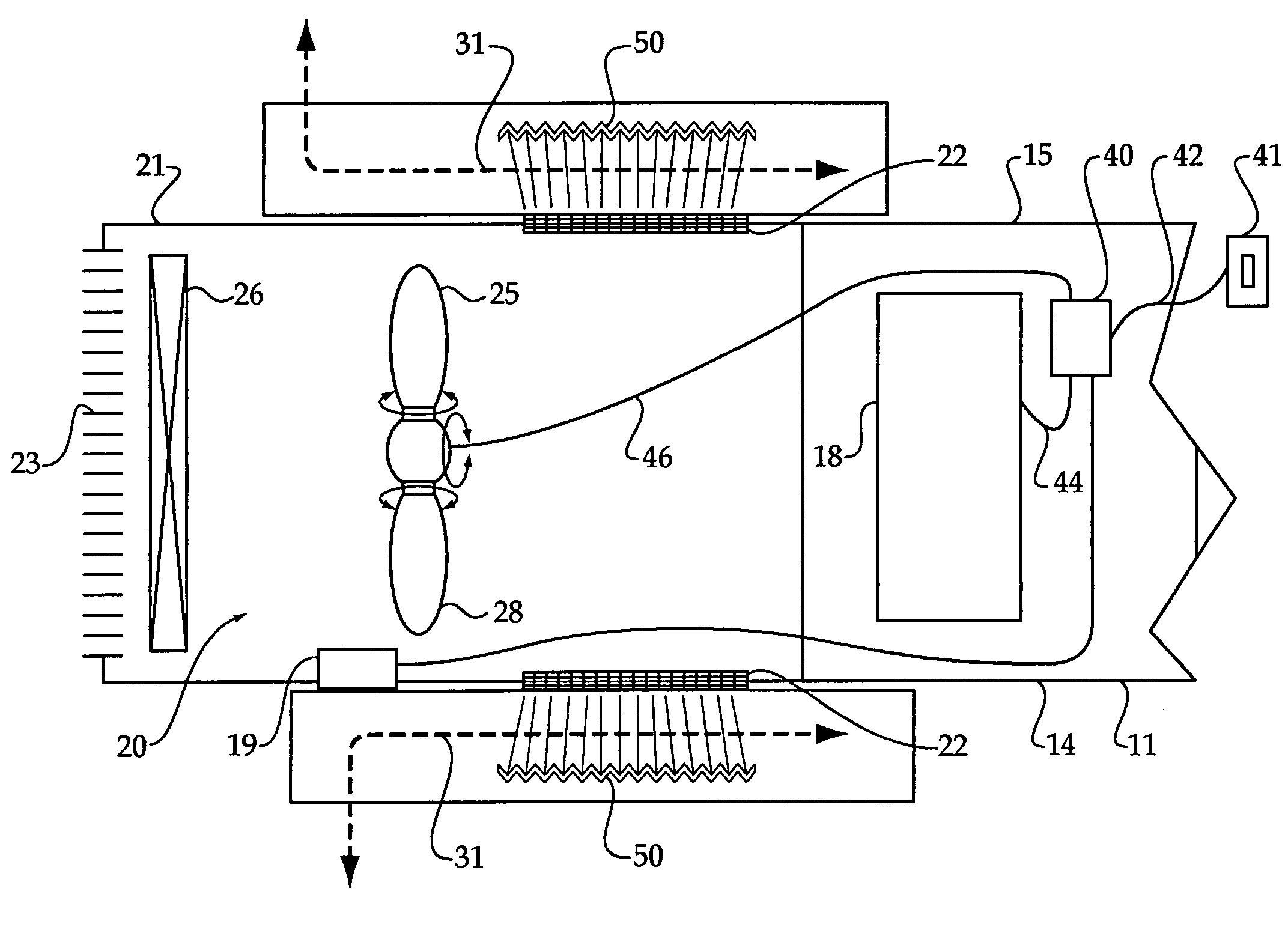 Machine status interlock for reversing fan control