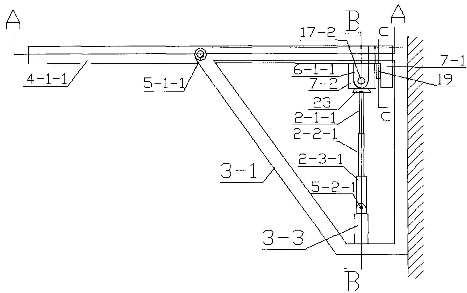 Long-stroke multipoint synchronous solar domestic power supply supporting light tracking and collecting