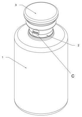 Anti-fake bottle cap needing to be opened through combined operation