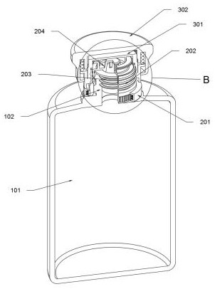 Anti-fake bottle cap needing to be opened through combined operation